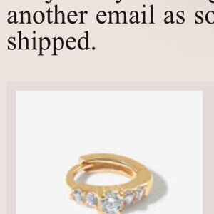 Elegant Gold earring with Silver Accents